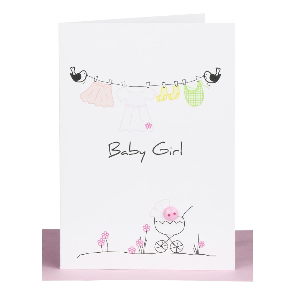 Lil’s Cards - Assorted - Baby Girl - Clothesline - accessories