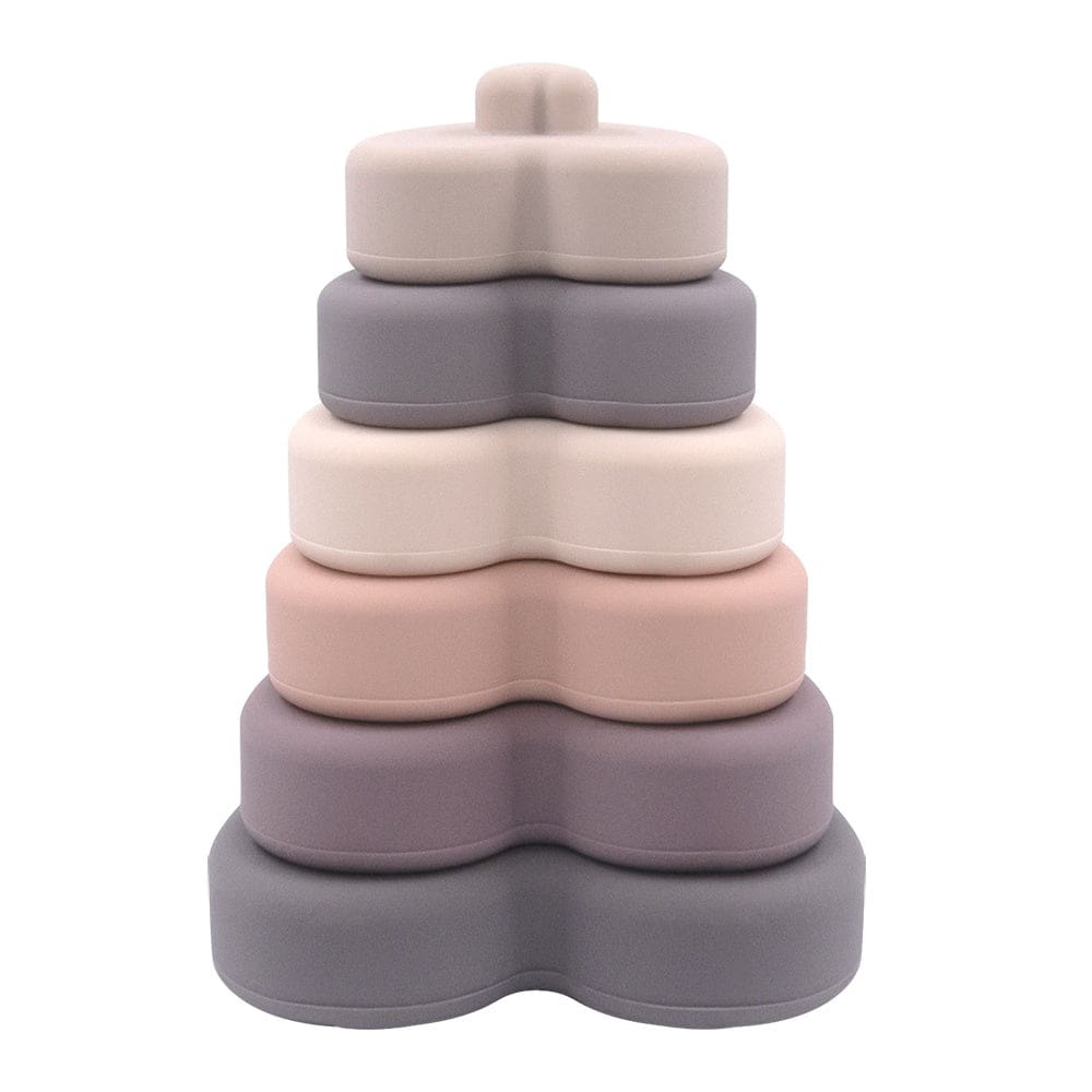 Silicone Stacking Tower - Heart - Baby