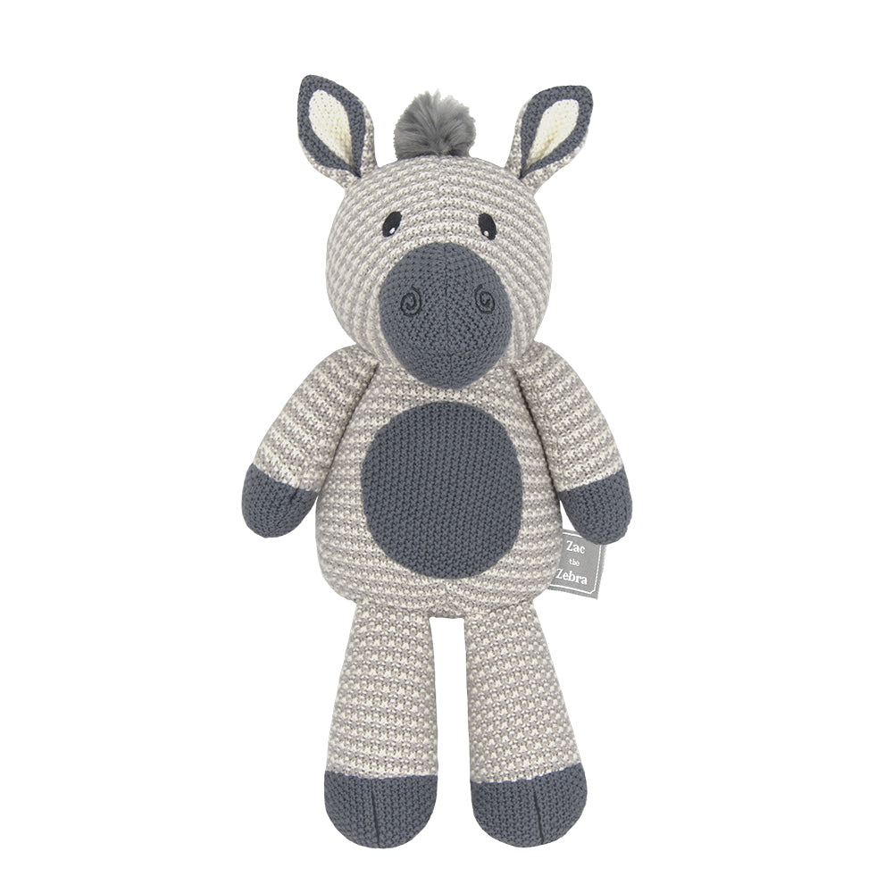 Zac the Zebra Knitted Toy - Soft Toys
