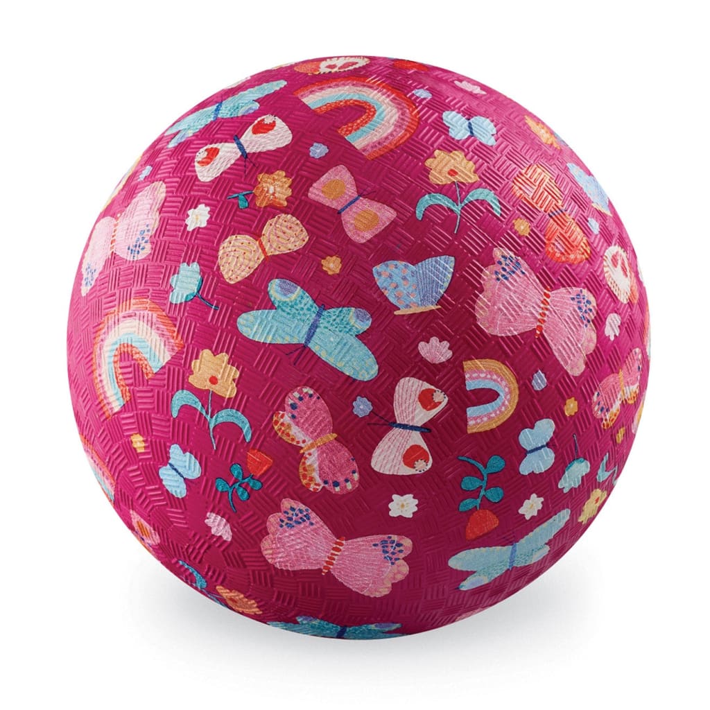 7 Inch Playground Ball - Butterfly Fields (Pink) - Portable Play