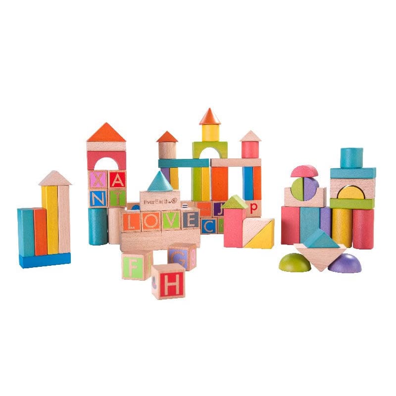 80pc Build & Learn Block Set - Toys