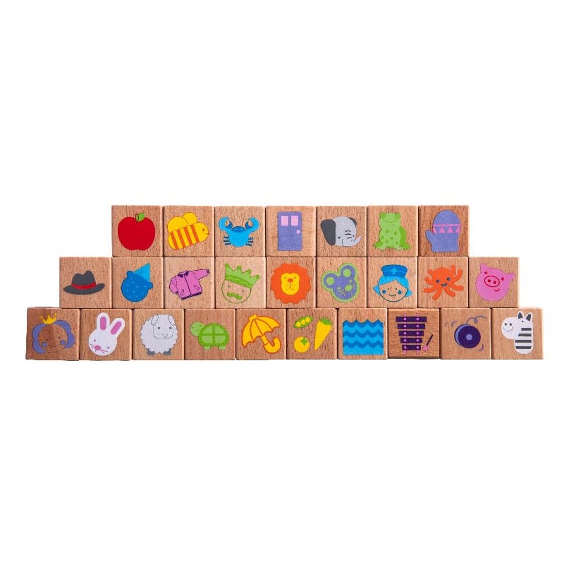 80pc Build &amp; Learn Block Set - Wooden Toys