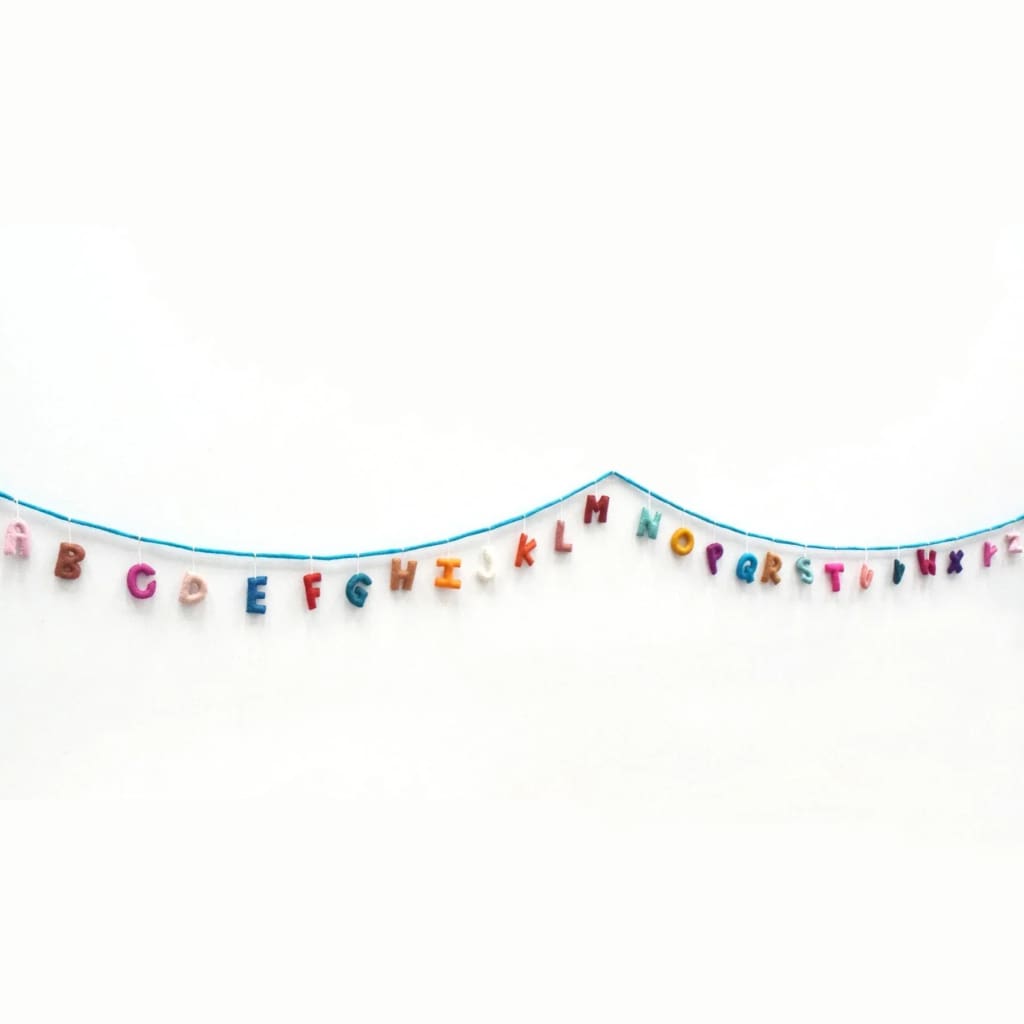 Alphabet Garland A to Z - Colourful - Counting