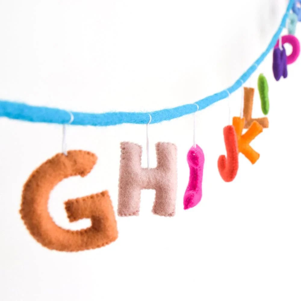 Alphabet Garland A to Z - Colourful - Counting