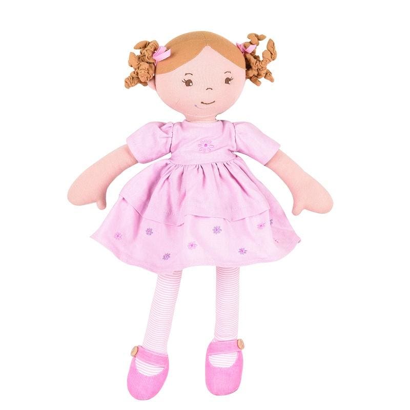 Amelia Linen Doll with Brown Hair - Dolls
