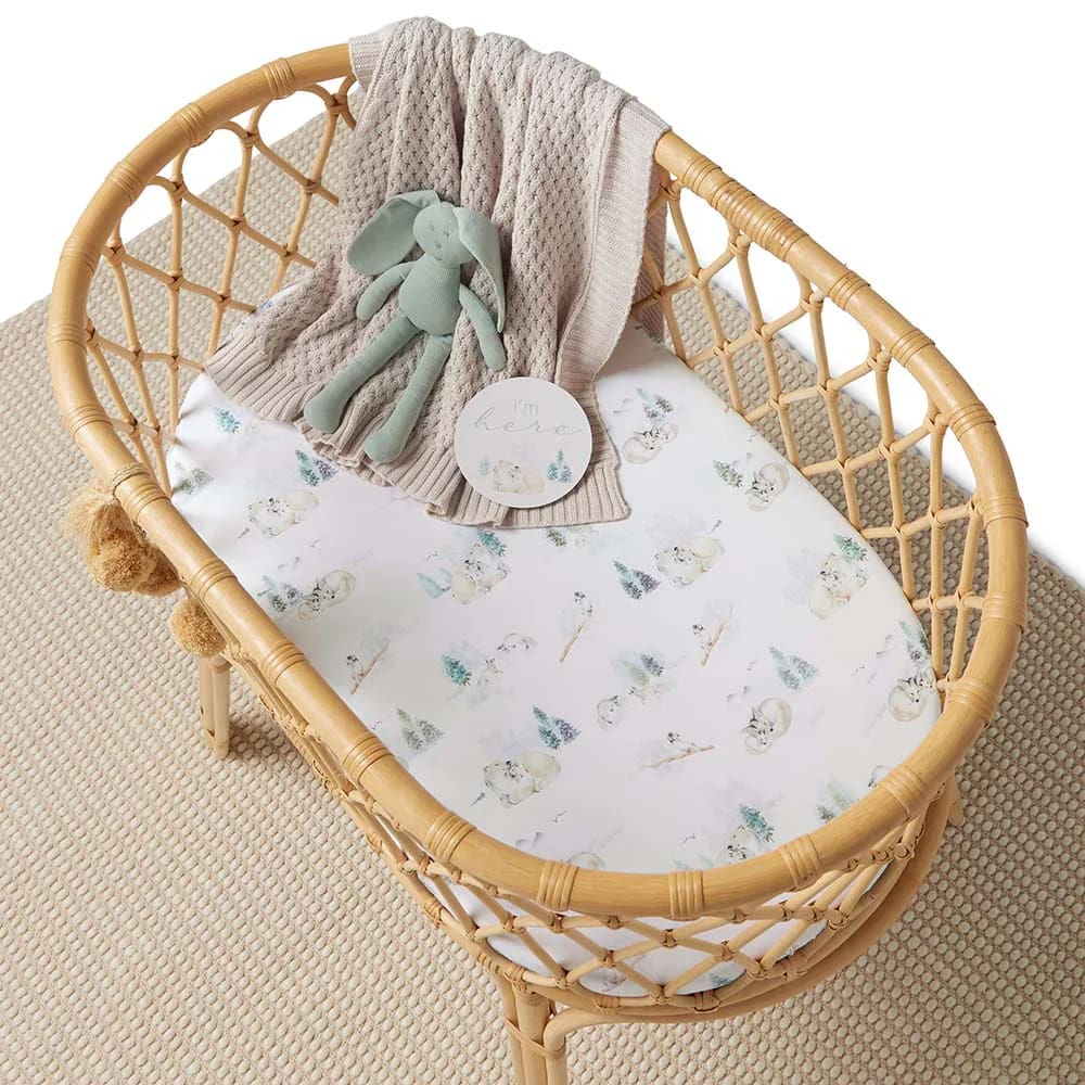 Arctic Organic Bassinet Sheet/Change Pad Cover - Bassinet &amp; Cot Sheets