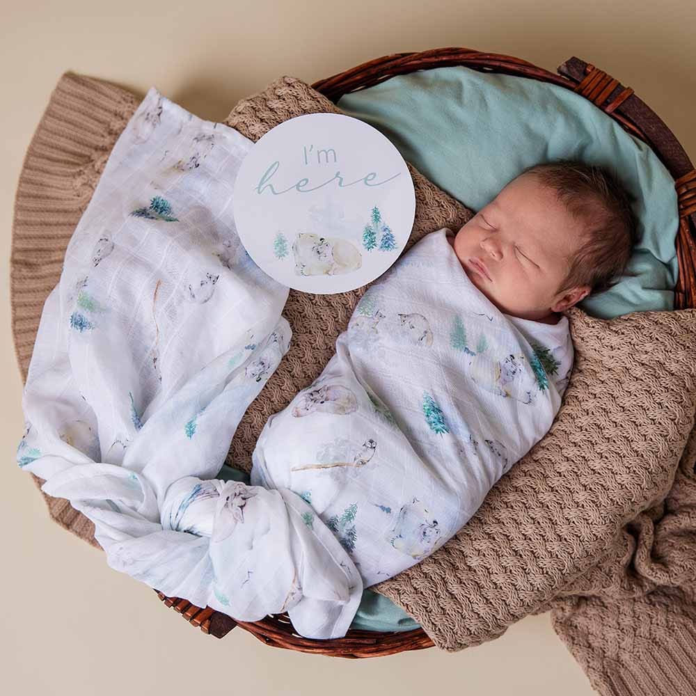 Arctic Organic Muslin Wrap - Muslins &amp; Swaddle Wraps