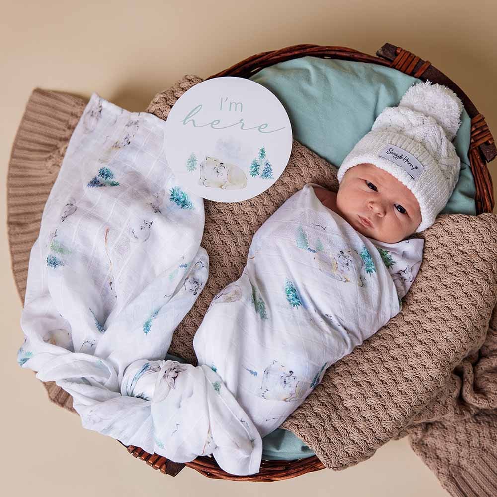 Arctic Organic Muslin Wrap - Muslins &amp; Swaddle Wraps