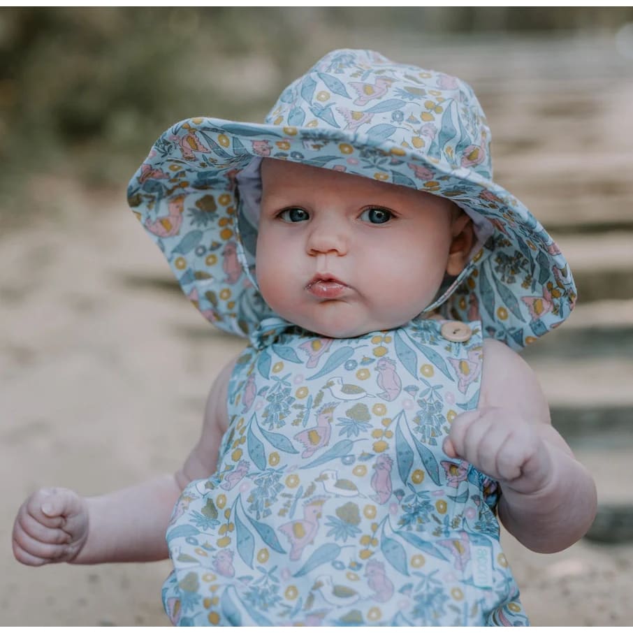 Australian Dawn Wide Brim Infant Sunhat - 0-9 Mths (XS, 46cm) - Hats