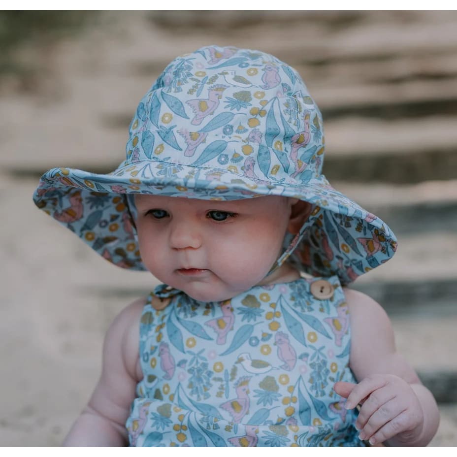 Australian Dawn Wide Brim Infant Sunhat - 0-9 Mths (XS, 46cm) - Hats