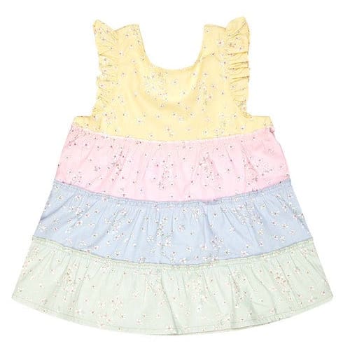 Baby Dress Tiered - Nina - Girls Baby Clothing
