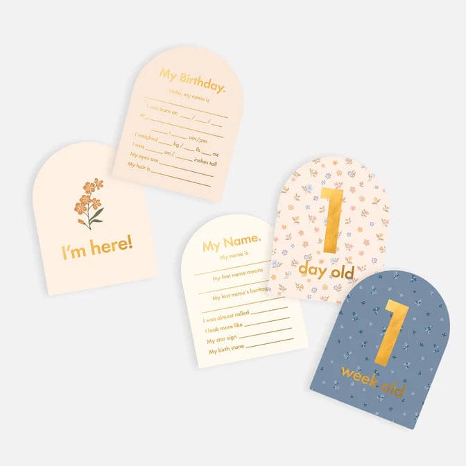 Baby Milestone Cards Broderie - For Mum