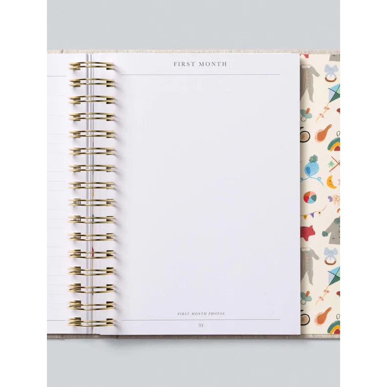 Baby The First Year (Grey) - Baby Journals