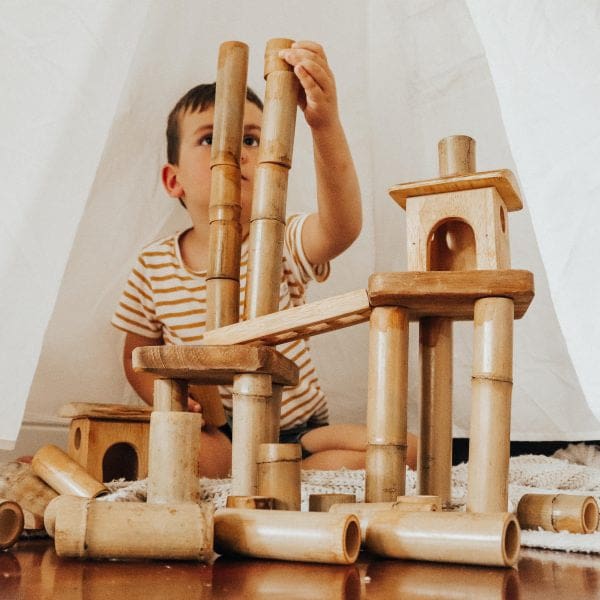 Bamboo Building Set with Houses - General
