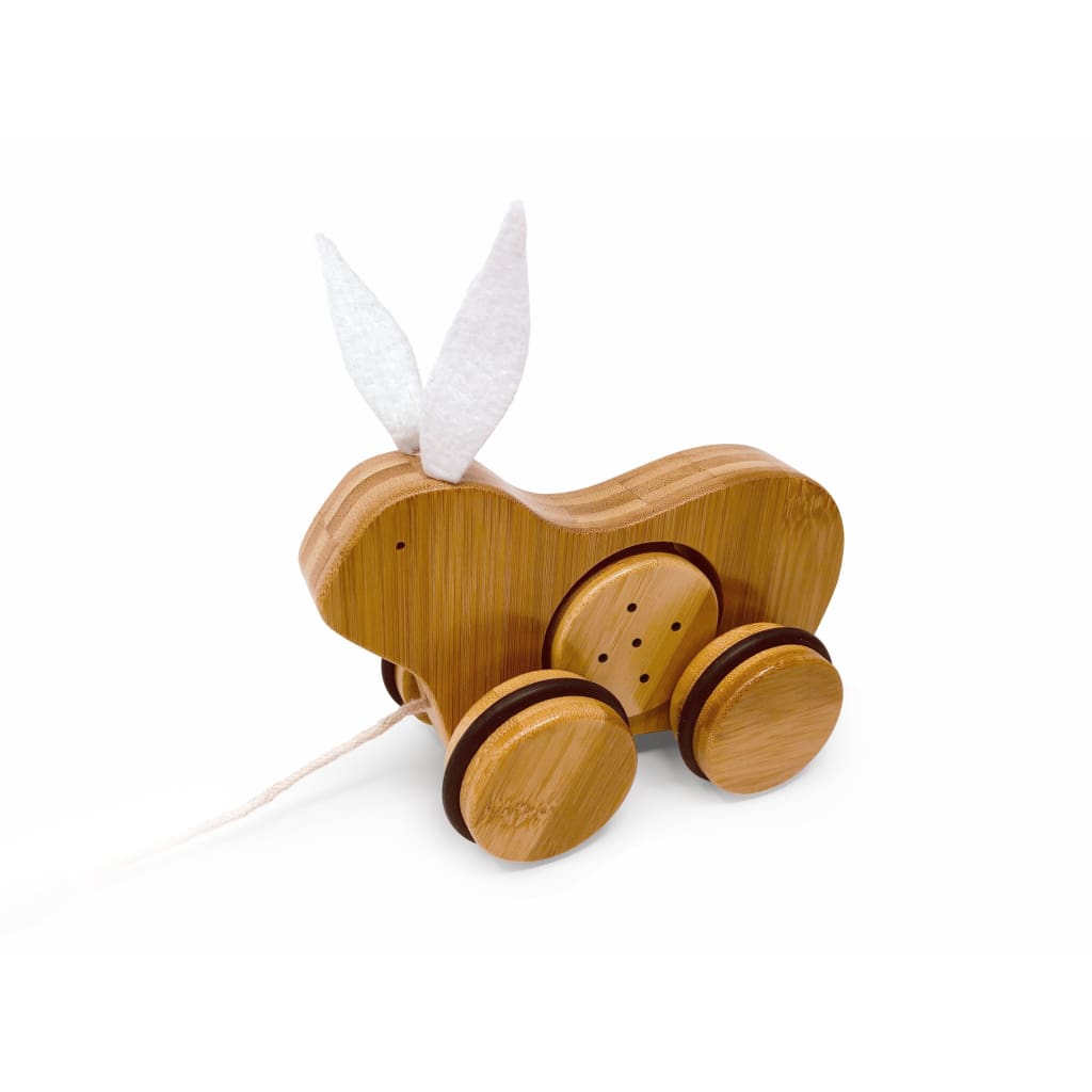 Bamboo Pull Toy - Rabbit - Toys
