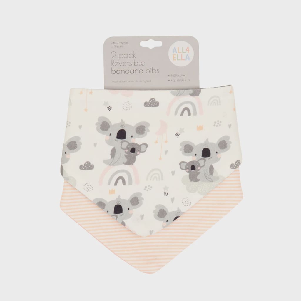 Bandana Bibs 2pk - Koala - Bibs