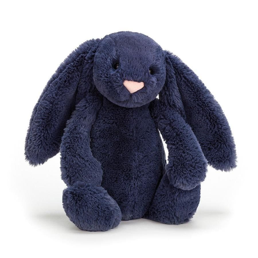 Bashful Navy Bunny - Medium - Soft Toys