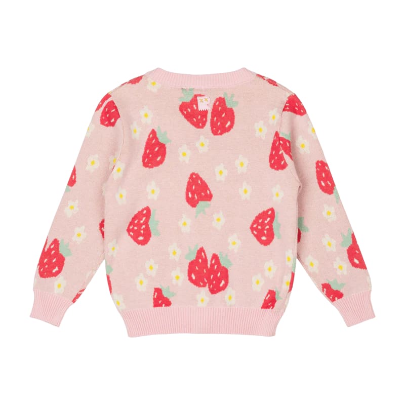 Berry Much Knit Cardigan - Girls Clothing