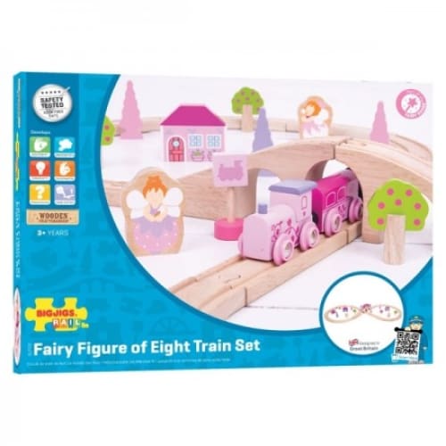 Bigjigs Rail - Fairy Figure of Eight Train Set - Cars Trains &amp; Planes