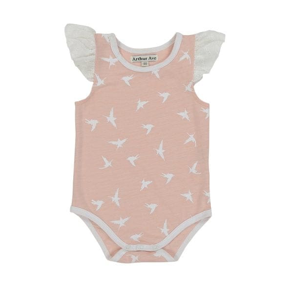 Birdie Summer Onesie - 1 - Girls Baby Clothing