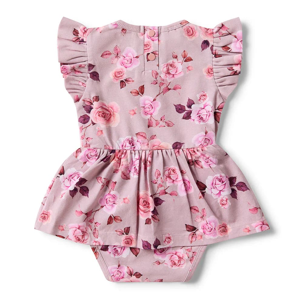 Blossom Short Sleeve Organic Dress - Baby Girl Clothing