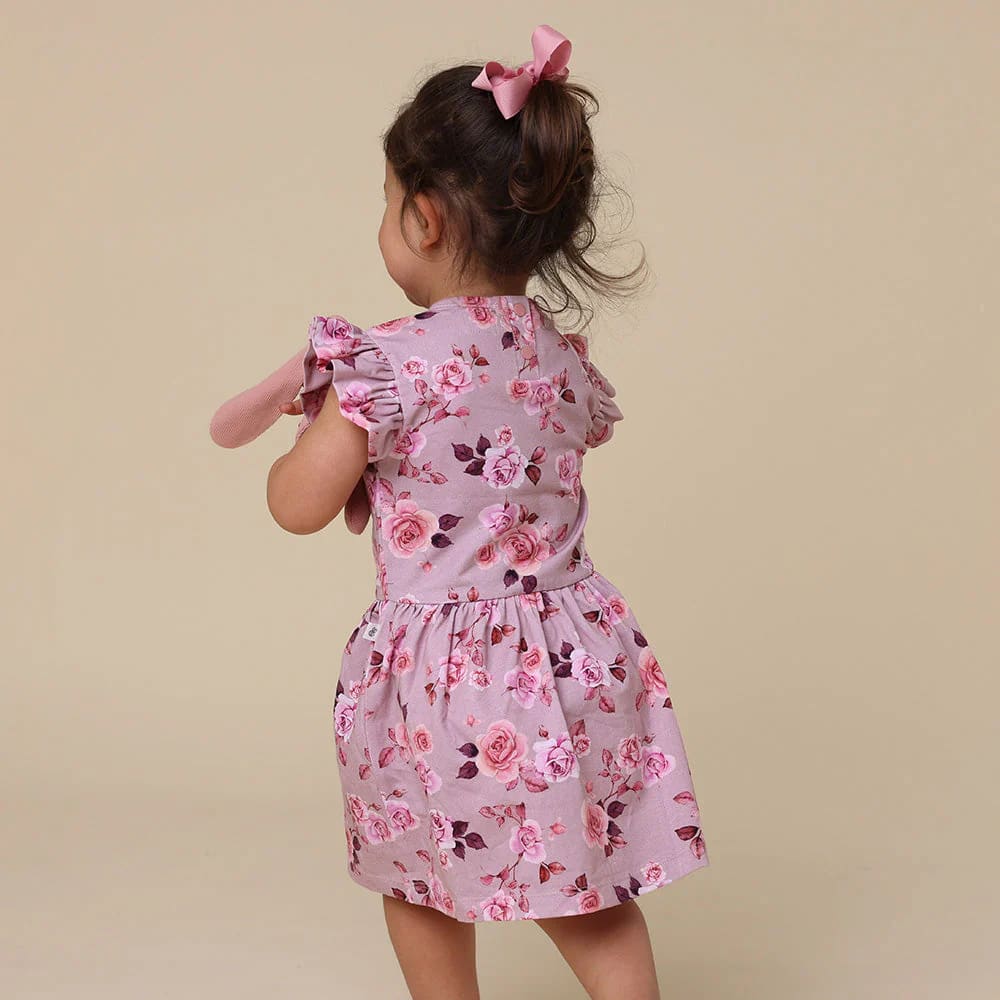 Blossom Short Sleeve Organic Dress - Baby Girl Clothing