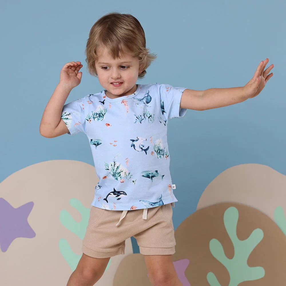 Blue Ocean Organic T-Shirt - Baby Boy Clothing