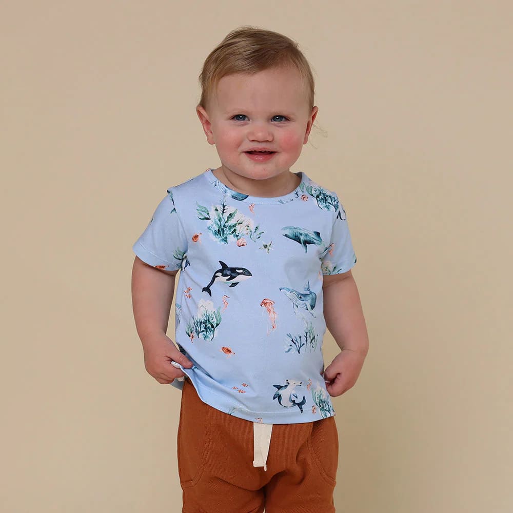 Blue Ocean Organic T-Shirt - Baby Boy Clothing