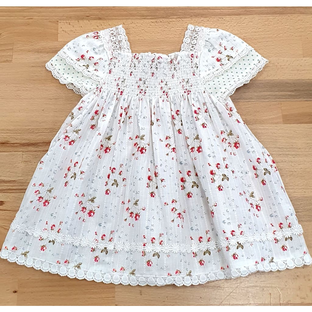 Blue Smock Dress - Baby Girl Clothing