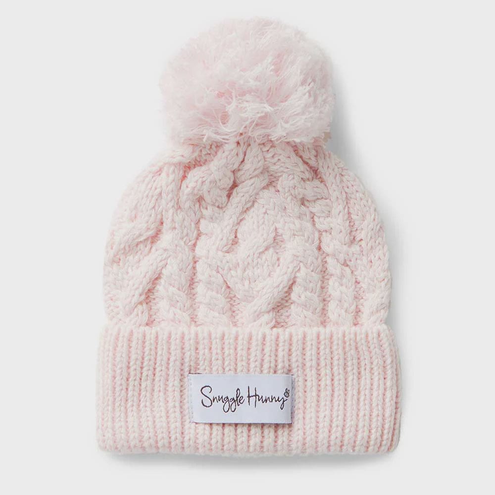 Blush Pink Organic Knit Beanie - Beanies