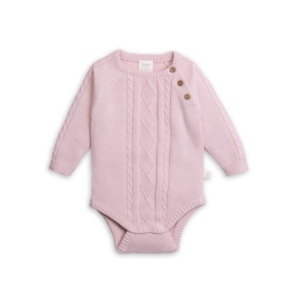 Bodysuit Cable Knit Lotus - Baby Girl Clothing