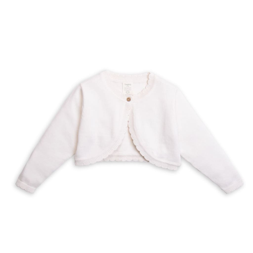 Bolero Knitted Snow White - Baby Girl Clothing