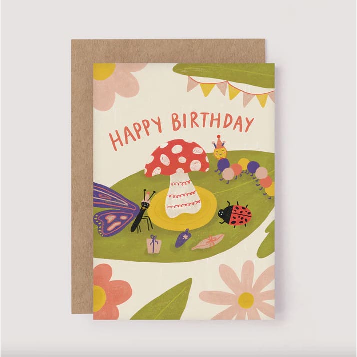 Bug Party Birthday Card - Greeting Cards