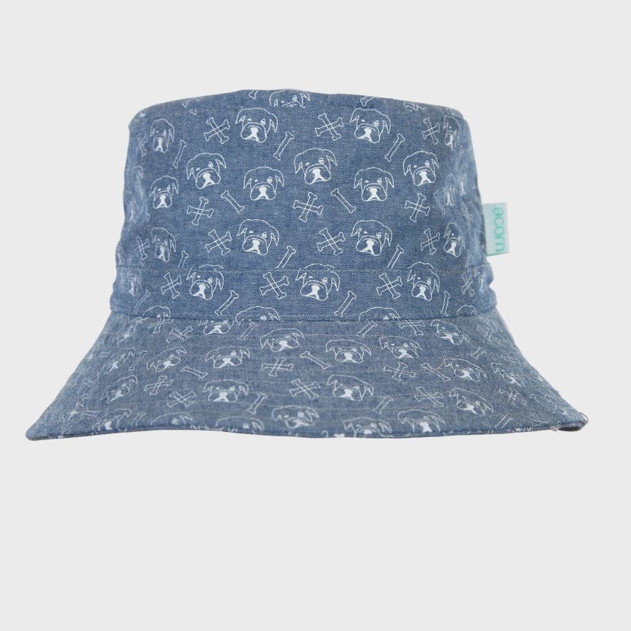 Bulldog Wide Brim Bucket Hat - Hats