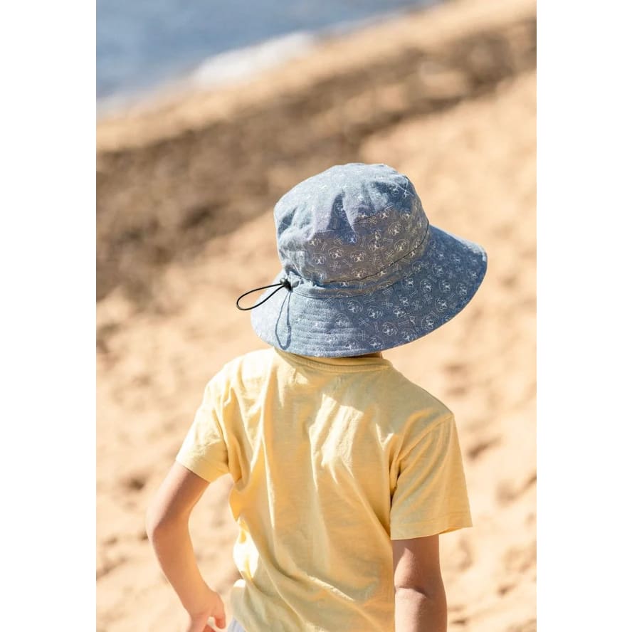 Bulldog Wide Brim Bucket Hat - Hats