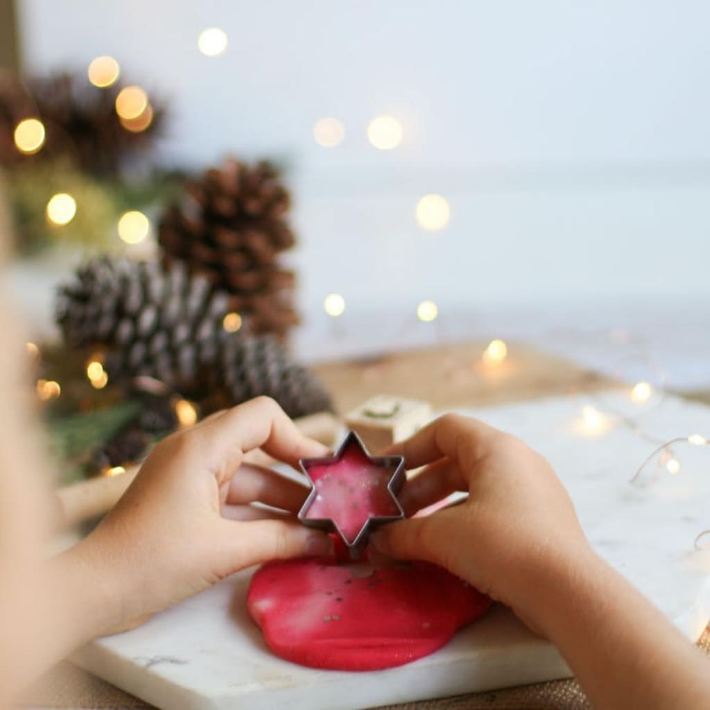 Candy Cane Playdough - Christmas