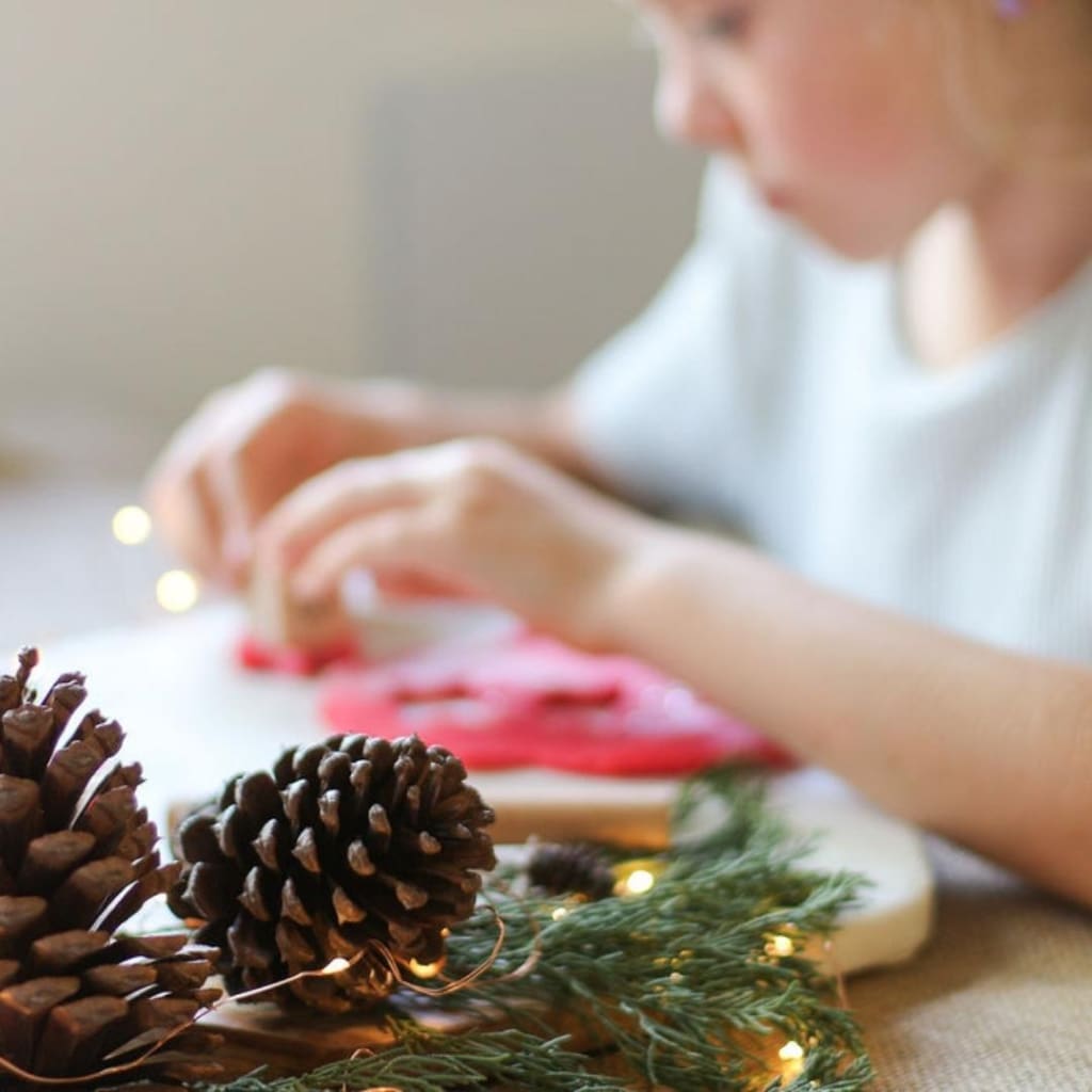 Candy Cane Playdough - Christmas