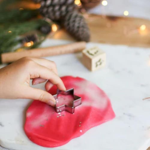 Candy Cane Playdough - Christmas