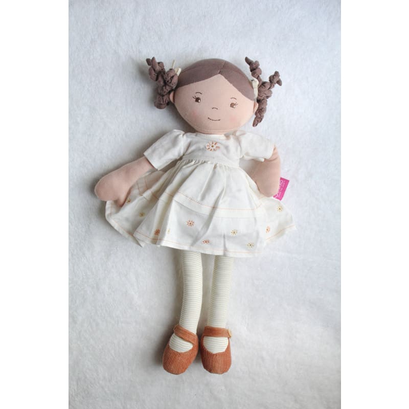 Cecilia Linen Doll with Brown Hair - Soft Toys