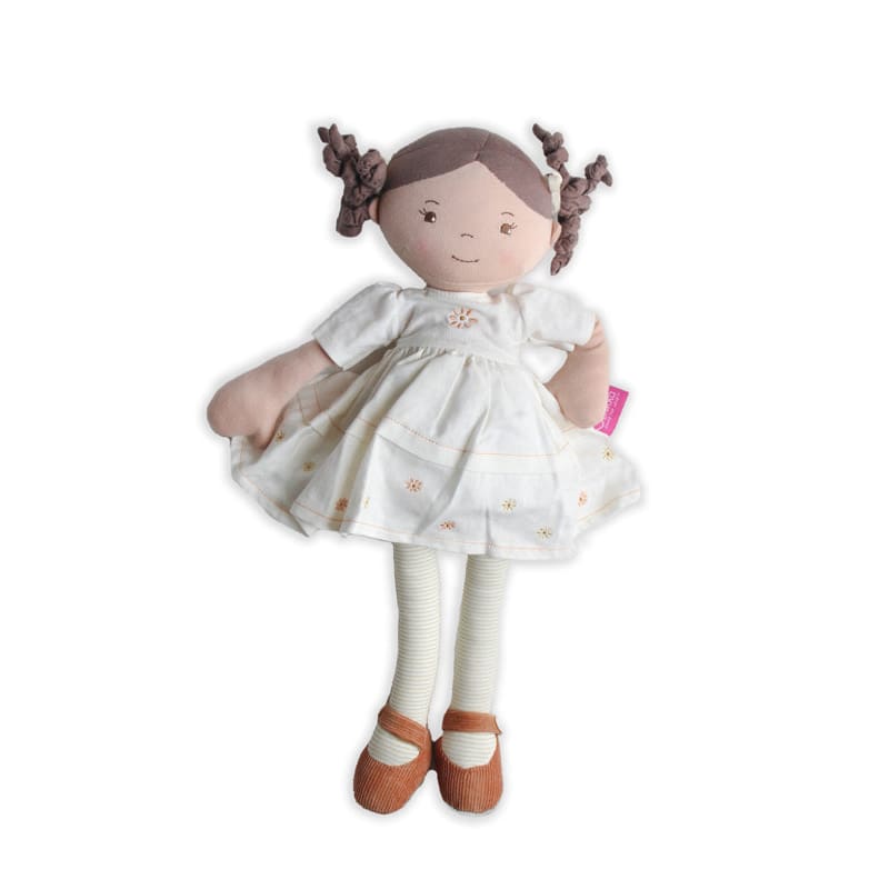 Cecilia Linen Doll with Brown Hair - Soft Toys