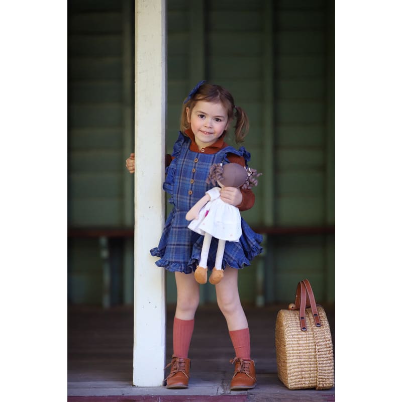 Cecilia Linen Doll with Brown Hair - Soft Toys