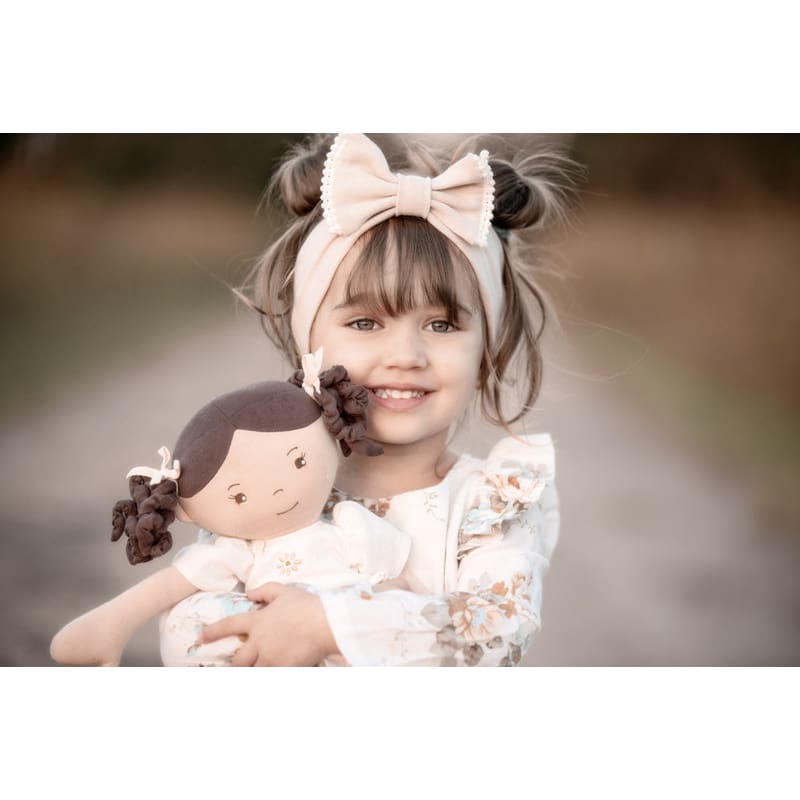 Cecilia Linen Doll with Brown Hair - Soft Toys