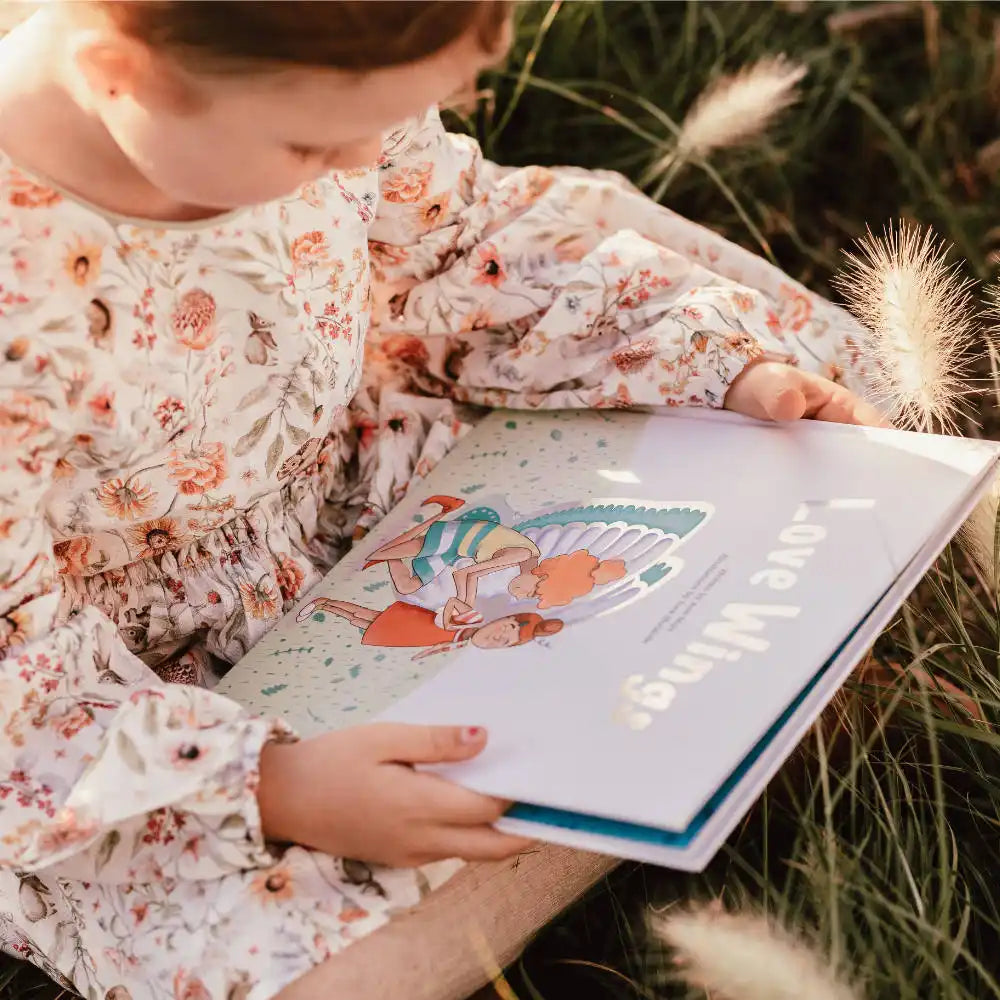 Children’s book with a winged illustration.