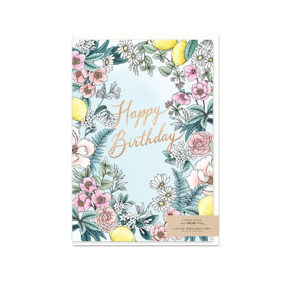 Citrus Happy Birthday Card - Greeting Cards