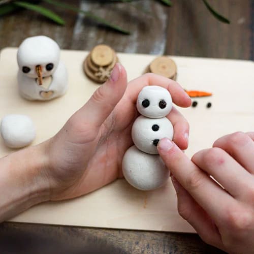 Clay Snowmen - Christmas