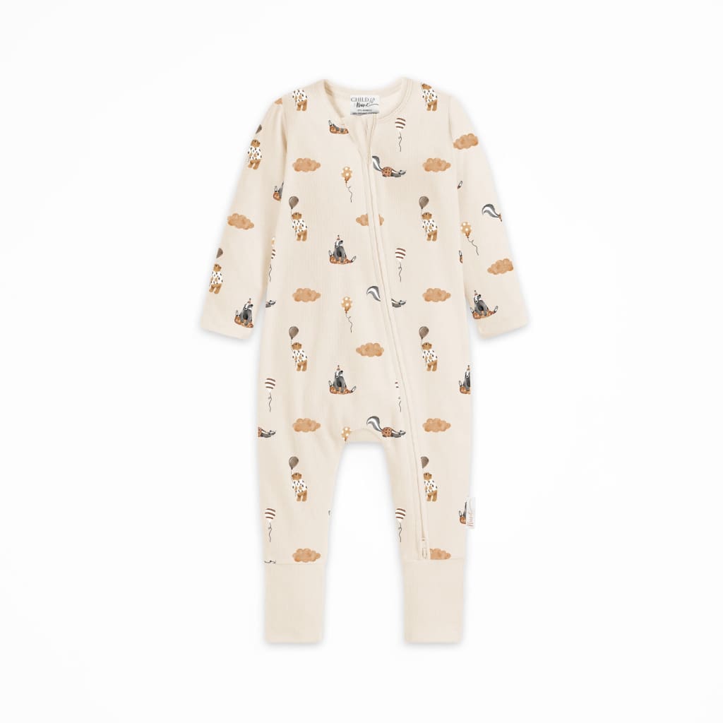 Cloud Parties - Bamboo Zipsuit Boys Baby Clothing