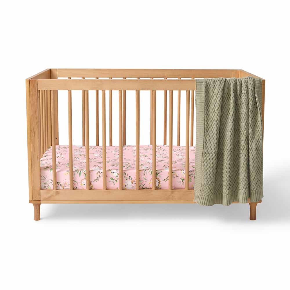 Cockatoo Organic Fitted Cot Sheet - Bassinet &amp; Cot Sheets