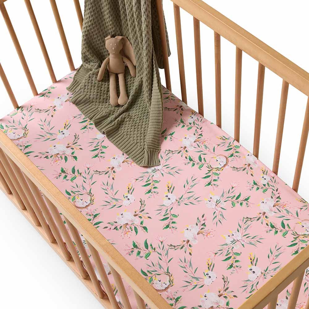 Cockatoo Organic Fitted Cot Sheet - Bassinet &amp; Cot Sheets