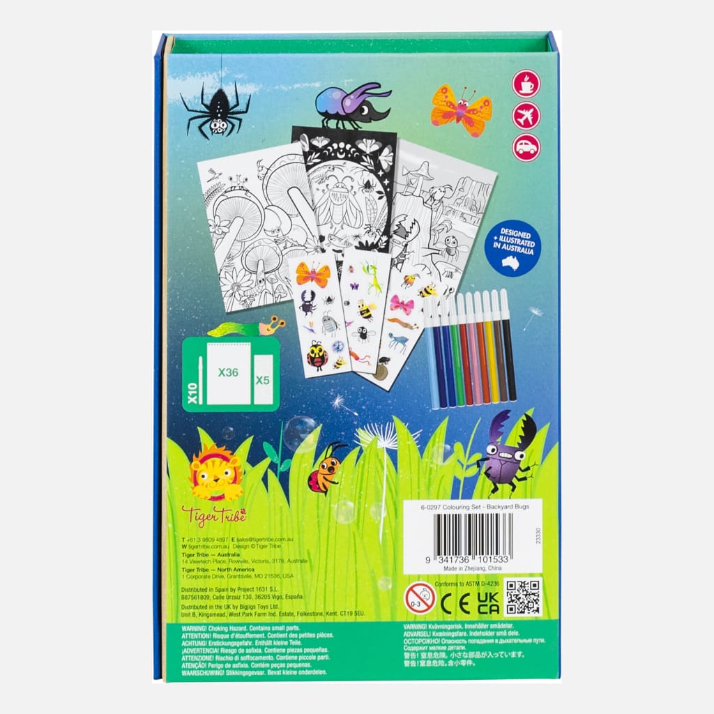 Colouring Set - Backyard Bugs - Arts &amp; Crafts