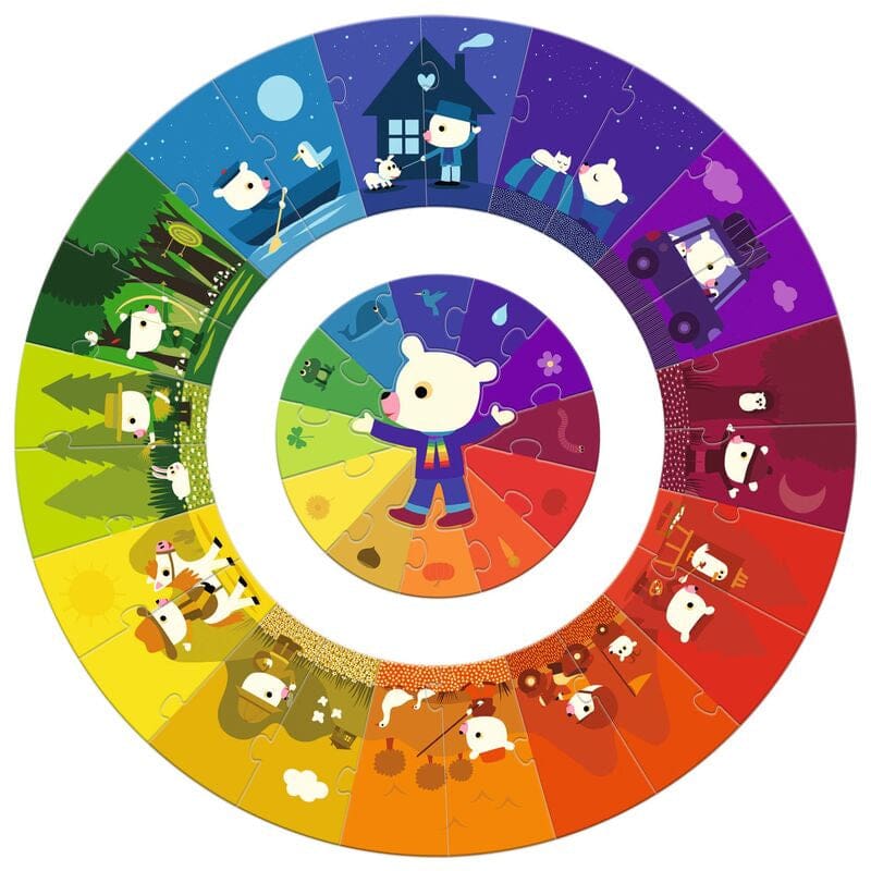 Colours 24pc Giant Circle Puzzle - Puzzles